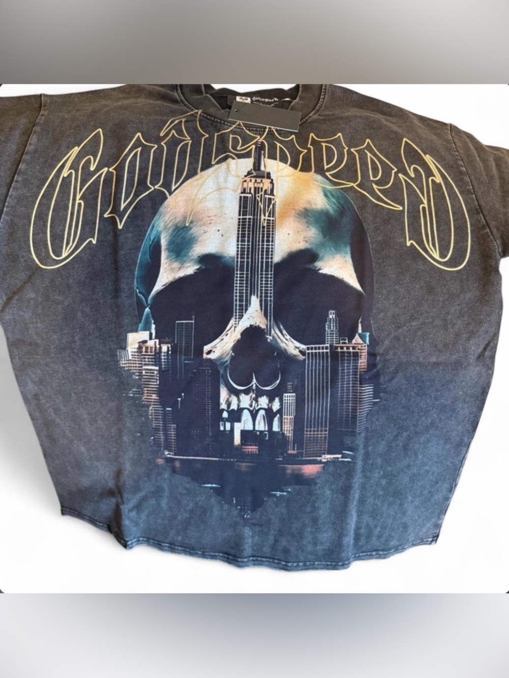 Godspeed Skull City Graphic Short Sleeve Tee - Black
